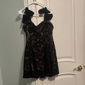 Francesca's Collections Black Lace Dress